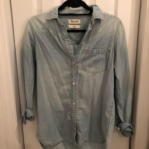 Madewell classic denim button down